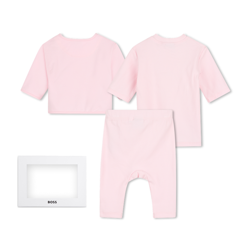 Set pantalone, cardigan e t-shirt BOSS 
                        BAMBINA