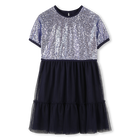 Abito bi-materiale BILLIEBLUSH 
                    BAMBINA