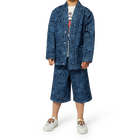 Bermuda in denim stampato KENZO KIDS 
                    RAGAZZO