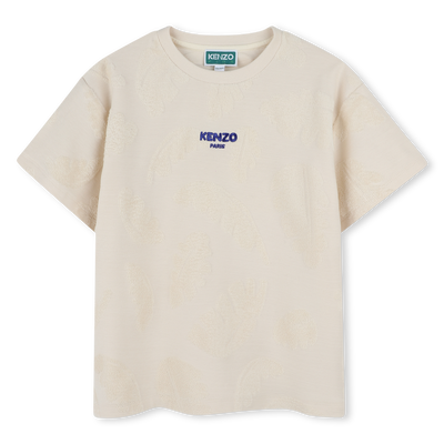 T-shirt in spugna di cotone KENZO KIDS RAGAZZO