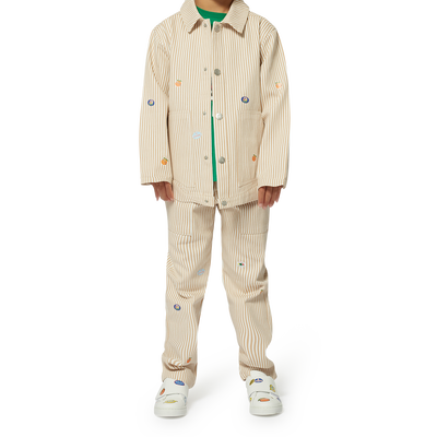 Giacca a righe in twill KENZO KIDS UNISEX