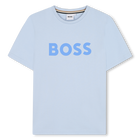T-shirt in cotone, BLU PERSIANO, hi-res