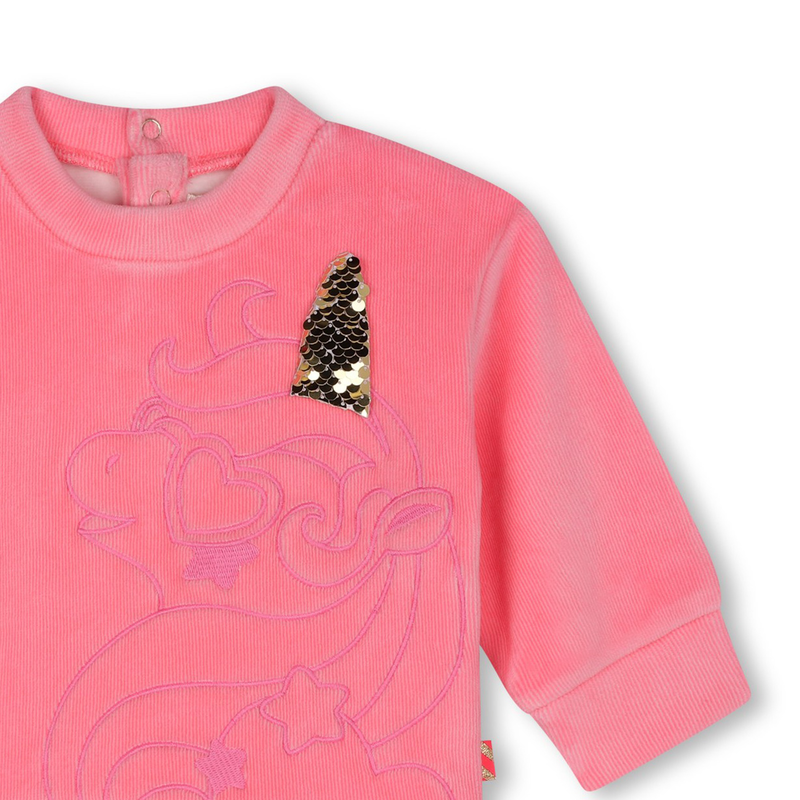 Fleece-Tulle Dress BILLIEBLUSH 
                        BAMBINA