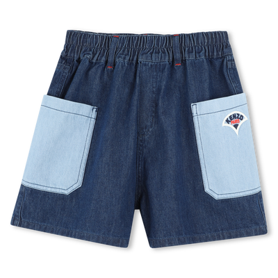 Shorts in jeans con tasche KENZO KIDS BAMBINA