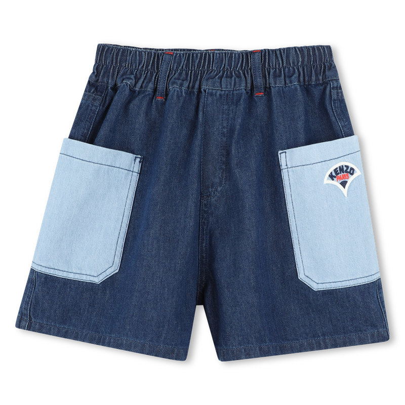 Shorts in jeans con tasche KENZO KIDS 
                        BAMBINA