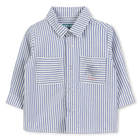 Camicia in cotone a righe KENZO KIDS 
                    RAGAZZO
