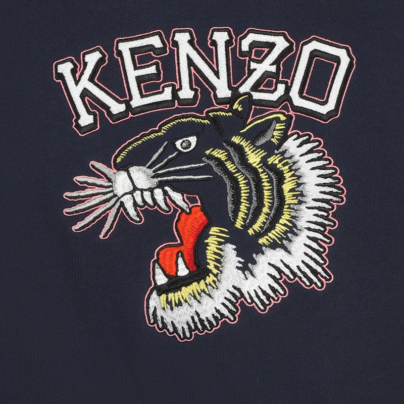 Felpa ricamata in cotone KENZO KIDS 
                        BAMBINA