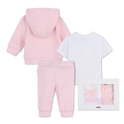 Set cardigan + pantaloni + t-shirt BOSS 
                    BAMBINA