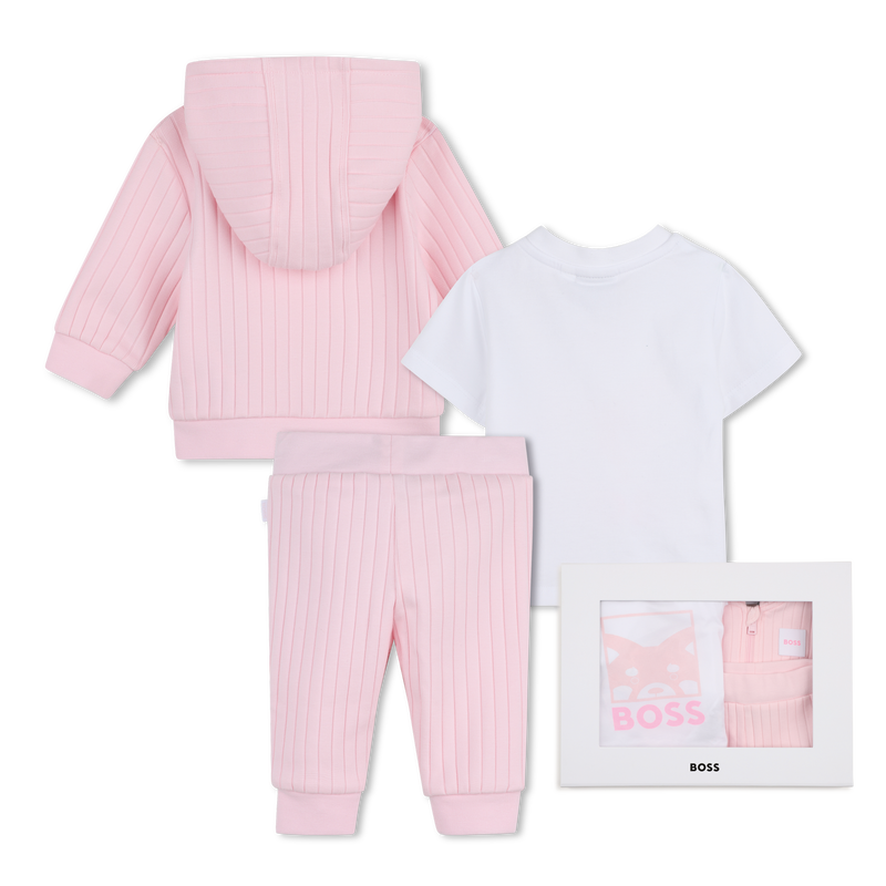 SET CARDIGAN + PANTALONI + T-SHIRT BOSS 
                        BAMBINA