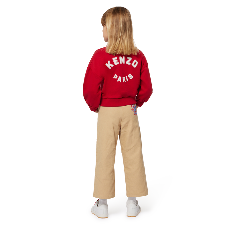 Flared Cotton Trousers KENZO KIDS 
                        BAMBINA