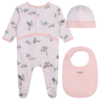 Cotton Pajamas, Hat & Bib KENZO KIDS BAMBINA