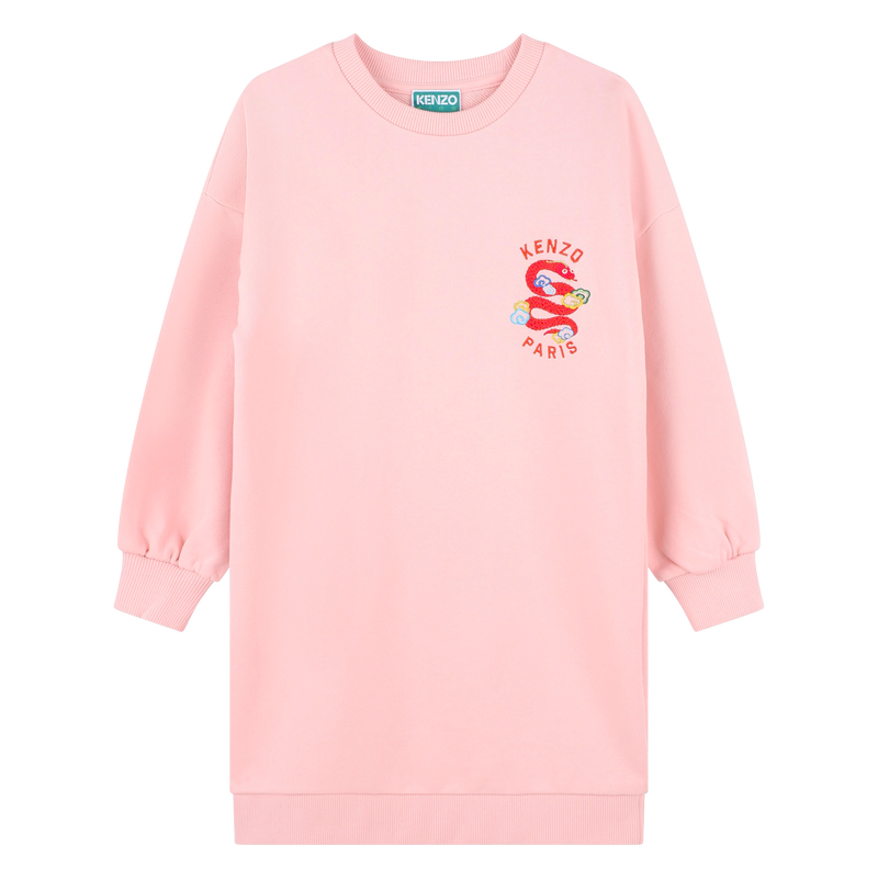 Abito dritto con ricamo KENZO KIDS 
                        BAMBINA