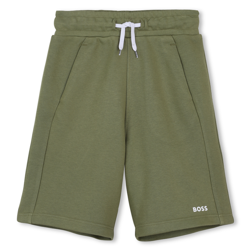 Bermuda in felpa tinta unita BOSS 
                        RAGAZZO