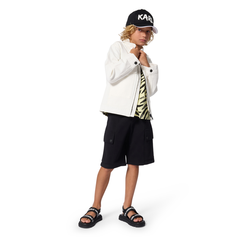 BERMUDA ELASTICIZZATO IN VITA KARL LAGERFELD KIDS 
                        RAGAZZO
