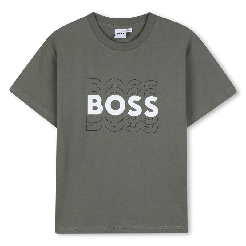 T-SHIRT A MANICHE CORTE BOSS 
                        RAGAZZO