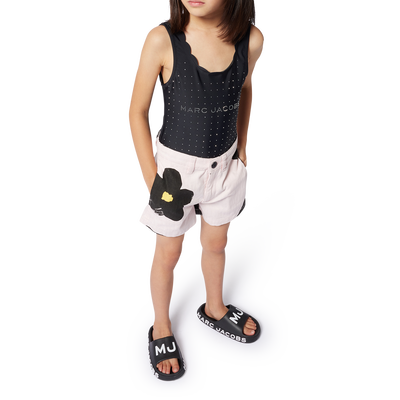 Shorts stampati in cotone MARC JACOBS BAMBINA
