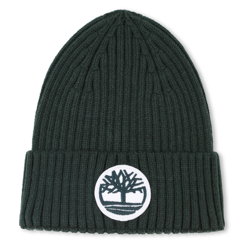 Cappello badge lavorato a maglia con logo TIMBERLAND 
                        RAGAZZO