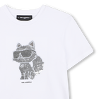 T-shirt manica corta KARL LAGERFELD KIDS 
                    BAMBINA