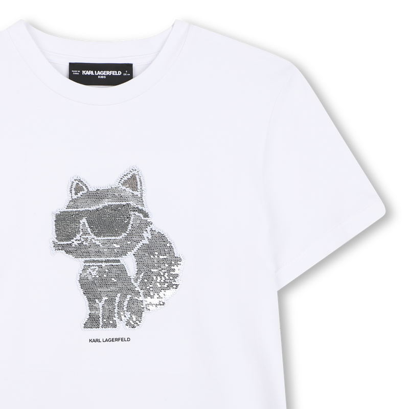 T-SHIRT MANICA CORTA KARL LAGERFELD KIDS 
                        BAMBINA