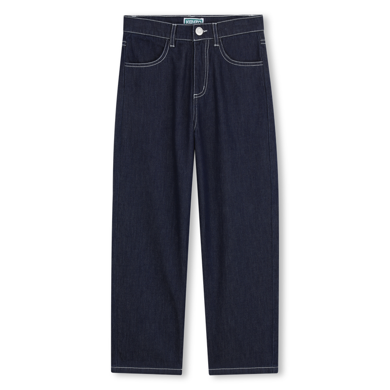 Jeans dalla vestibilit&agrave; dritta KENZO KIDS 
                        RAGAZZO