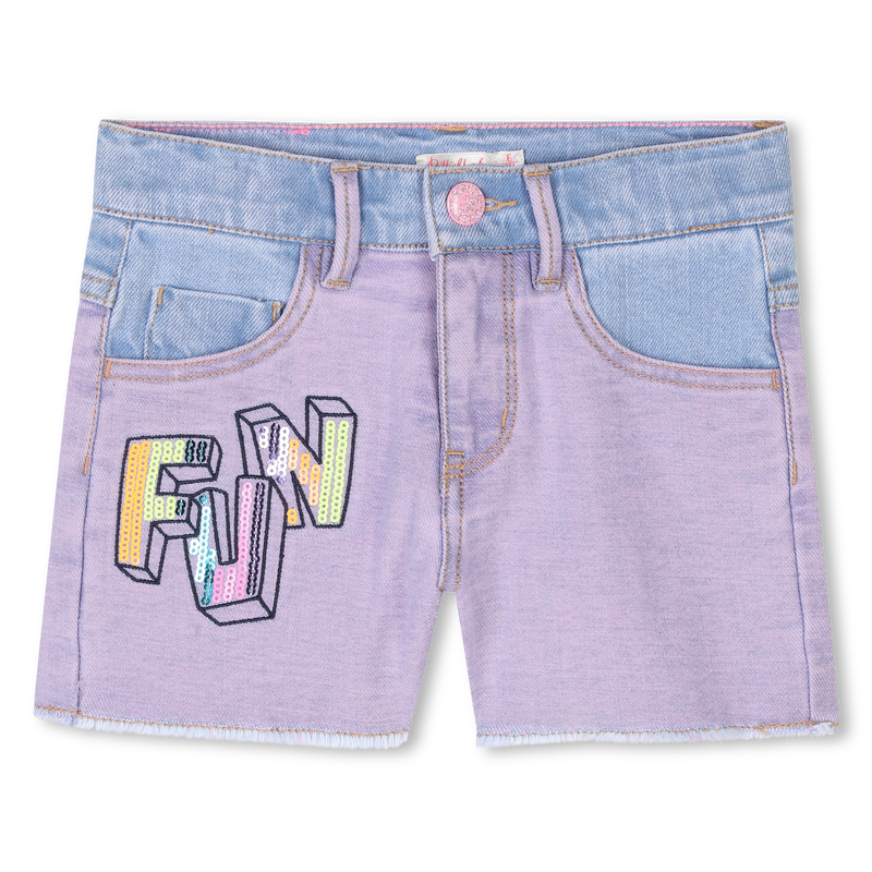 Shorts in jeans con paillettes BILLIEBLUSH 
                        BAMBINA