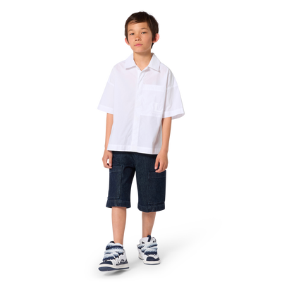 BERMUDA IN DENIM LANVIN RAGAZZO