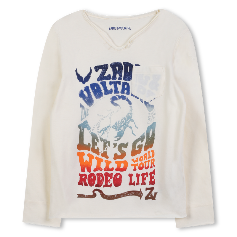 T-shirt a maniche lunghe ZADIG & VOLTAIRE 
                        RAGAZZO