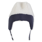 Cappello in pile con targhetta con logo TIMBERLAND 
                    RAGAZZO