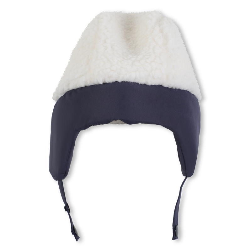 Cappello in pile con targhetta con logo TIMBERLAND 
                        RAGAZZO