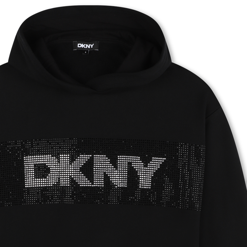 Abito in felpa con cappuccio DKNY 
                        BAMBINA