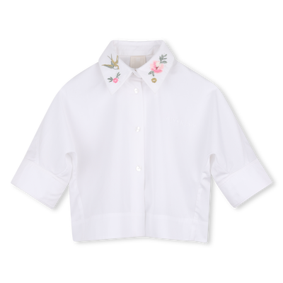 Camicia a maniche met&agrave; lunghe GIVENCHY BAMBINA