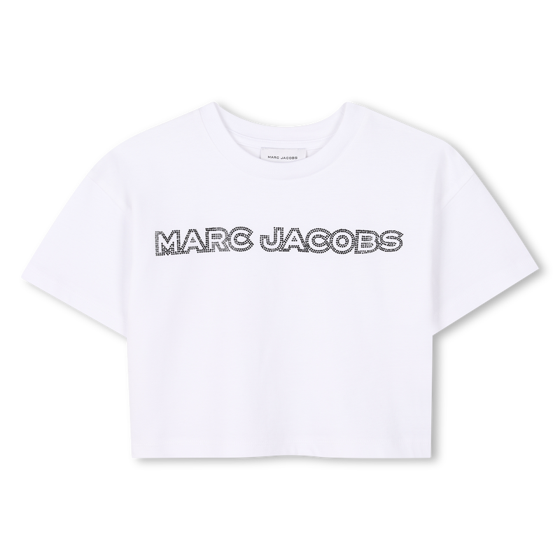 T-shirt corta con strass MARC JACOBS 
                        BAMBINA