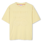 T-shirt washed out in cotone, PAGLIA, hi-res