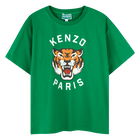 T-shirt in cotone con stampa KENZO KIDS 
                    RAGAZZO
