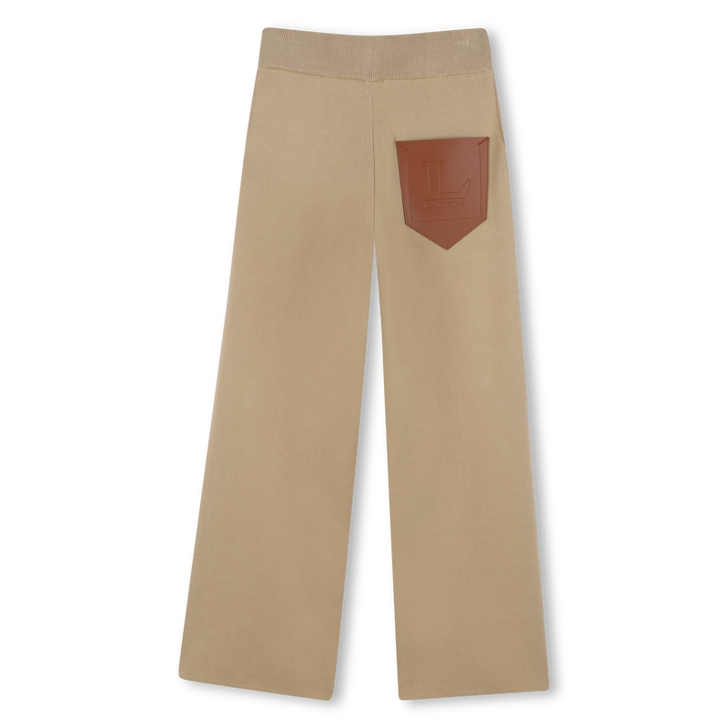 Pantaloni a gamba larga in maglia LANVIN 
                        BAMBINA