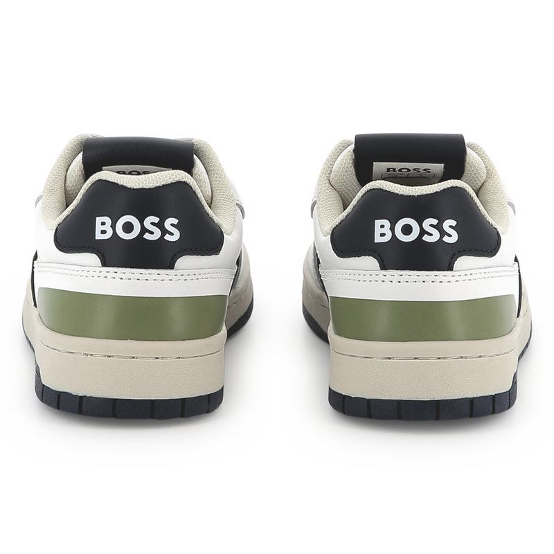 Sneakers con lacci bimateriali BOSS 
                        RAGAZZO