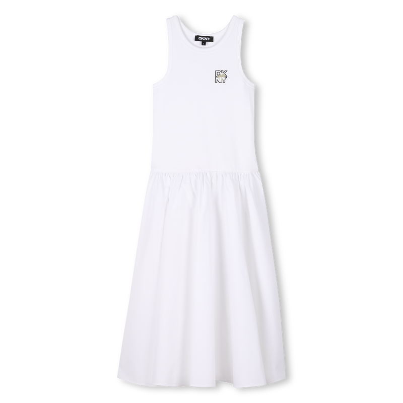 Vestito canottiera in cotone DKNY 
                        BAMBINA