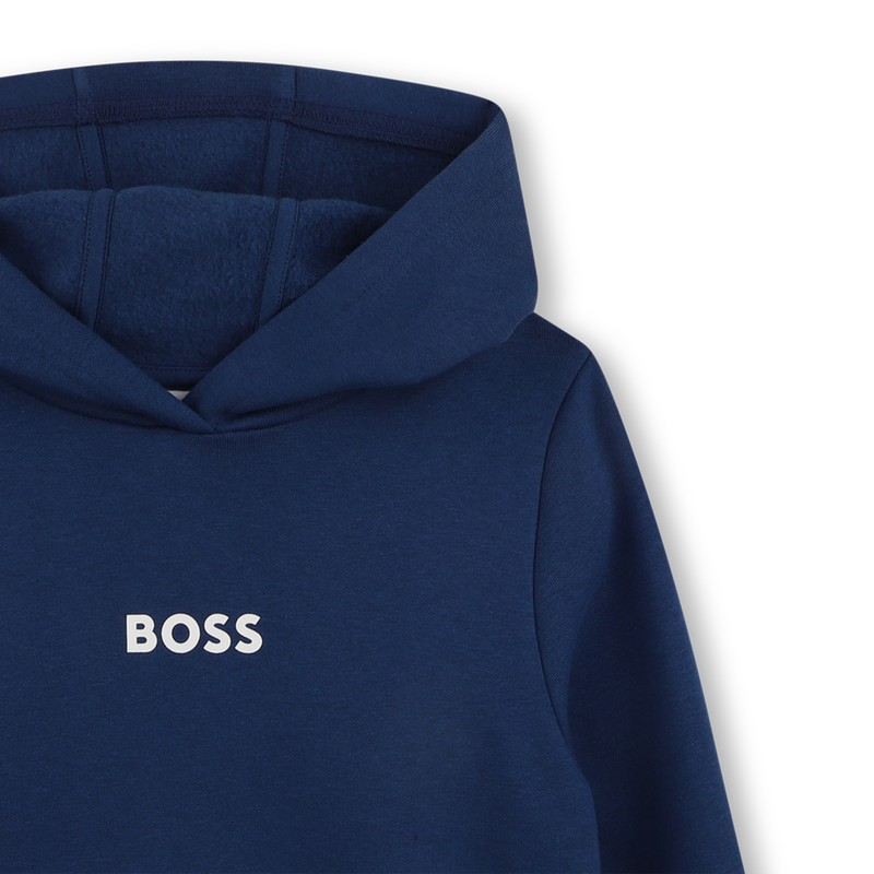 FELPA CON CAPPUCCIO BOSS 
                        BAMBINO
