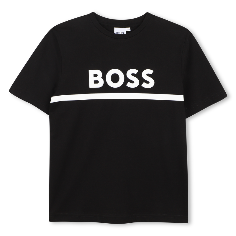 T-SHIRT A MANICHE CORTE BOSS 
                        RAGAZZO