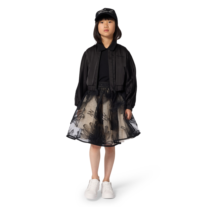 Giacca con maniche plissettate KARL LAGERFELD KIDS 
                        BAMBINA