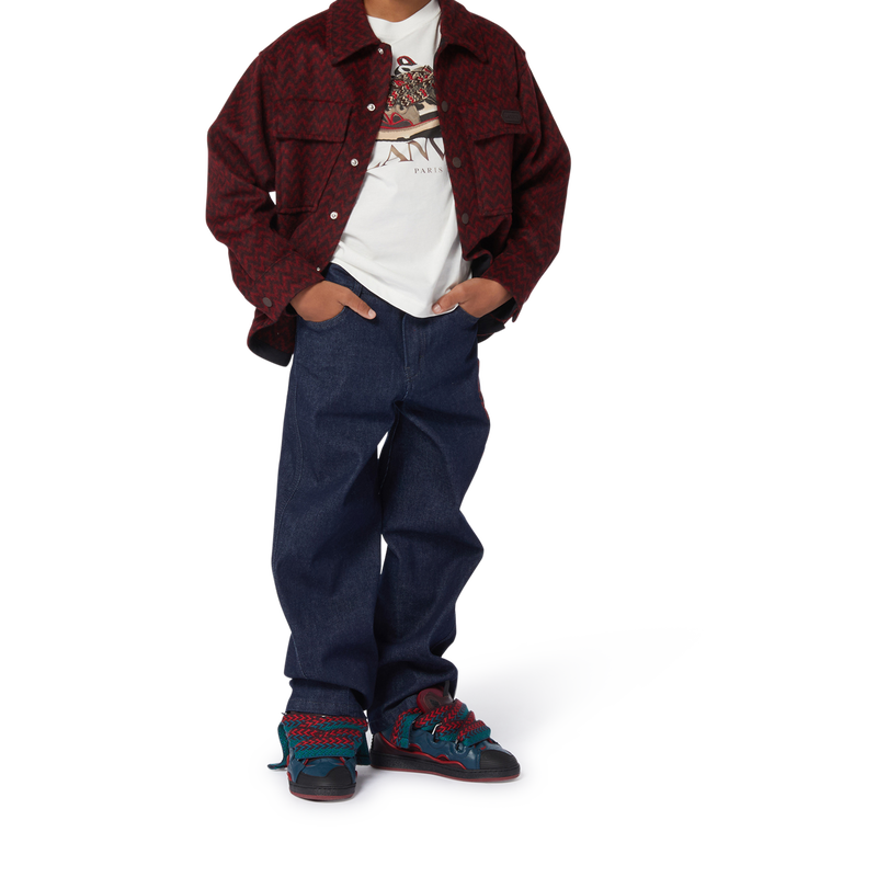 Camicia giacca pile stampato LANVIN 
                        RAGAZZO