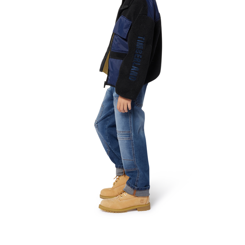 Cardigan bimateriale con zip TIMBERLAND 
                        RAGAZZO
