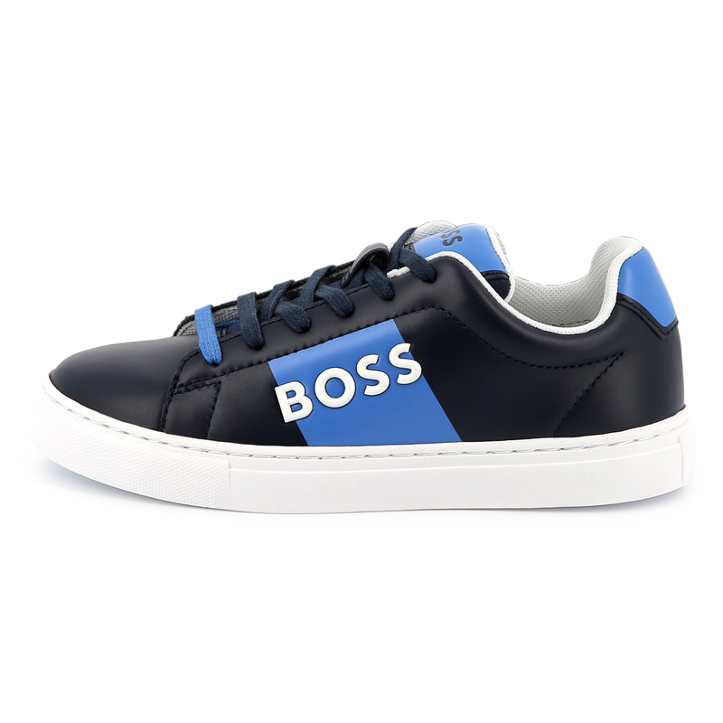 Sneakers stringate in pelle BOSS 
                        RAGAZZO