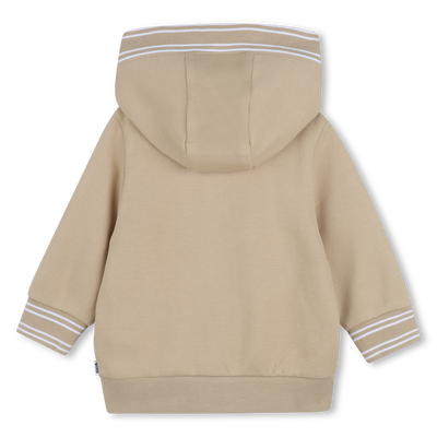 FELPA CON CAPPUCCIO E ZIP BOSS RAGAZZO