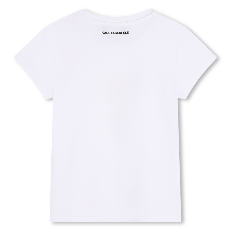 T-shirt con stampa applicata KARL LAGERFELD KIDS 
                        BAMBINA
