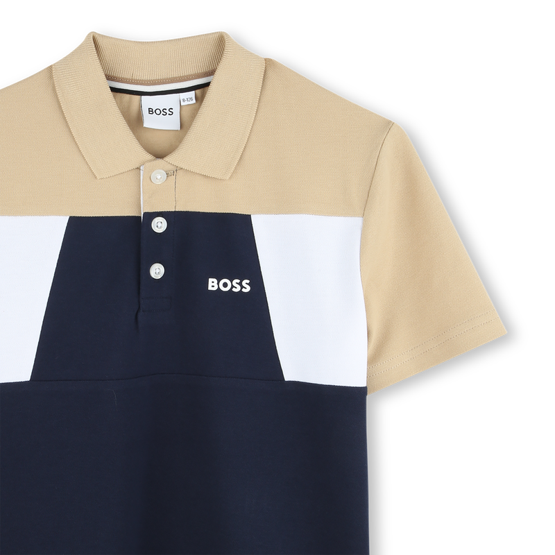 Polo color-block BOSS 
                        RAGAZZO