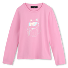 Maglietta a maniche lunghe KARL LAGERFELD KIDS 
                    BAMBINA