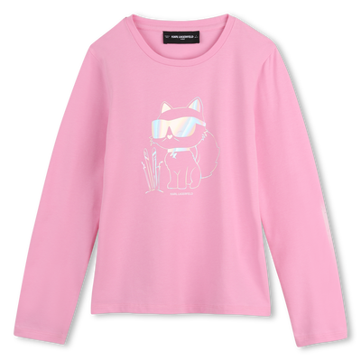 Maglietta a maniche lunghe KARL LAGERFELD KIDS BAMBINA