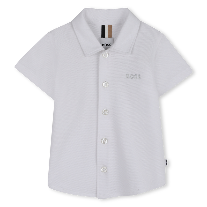 CAMICIA A MANICHE CORTE BOSS 
                        RAGAZZO
