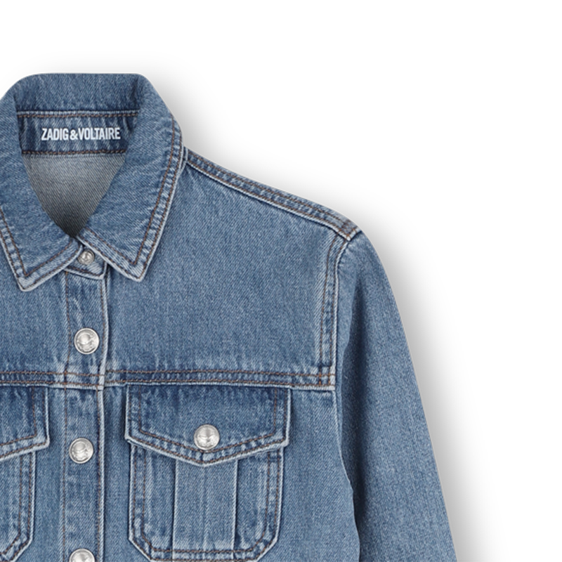 Tuta in denim con colletto a camicia ZADIG & VOLTAIRE 
                        BAMBINA